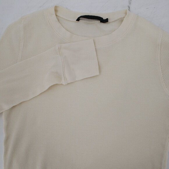 Jenni Kayne Top Women's Small Crewneck Long Sleeve Waffle Knit Cotton pullover - Picture 11 of 12